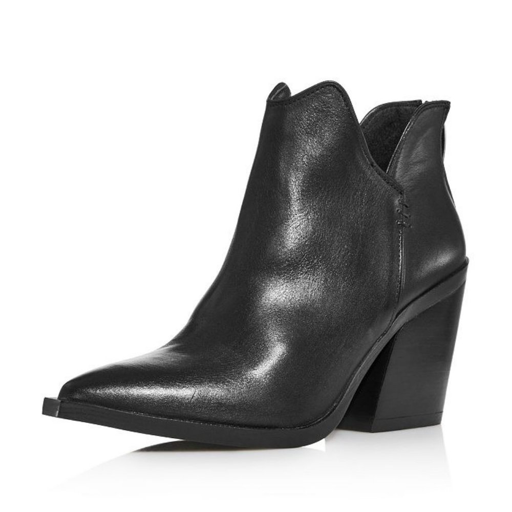 Aqua Womens Amil Zip High-Heel Bootie Black Sz 6